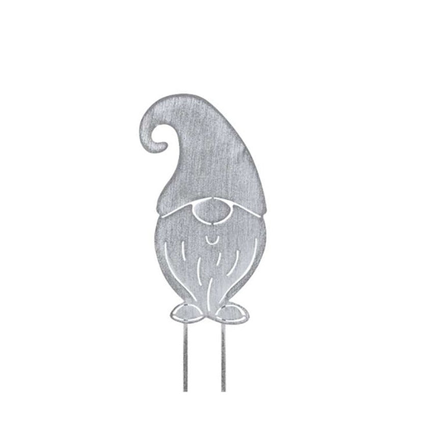 Dekostecker Wichtel 2, zinkgrau