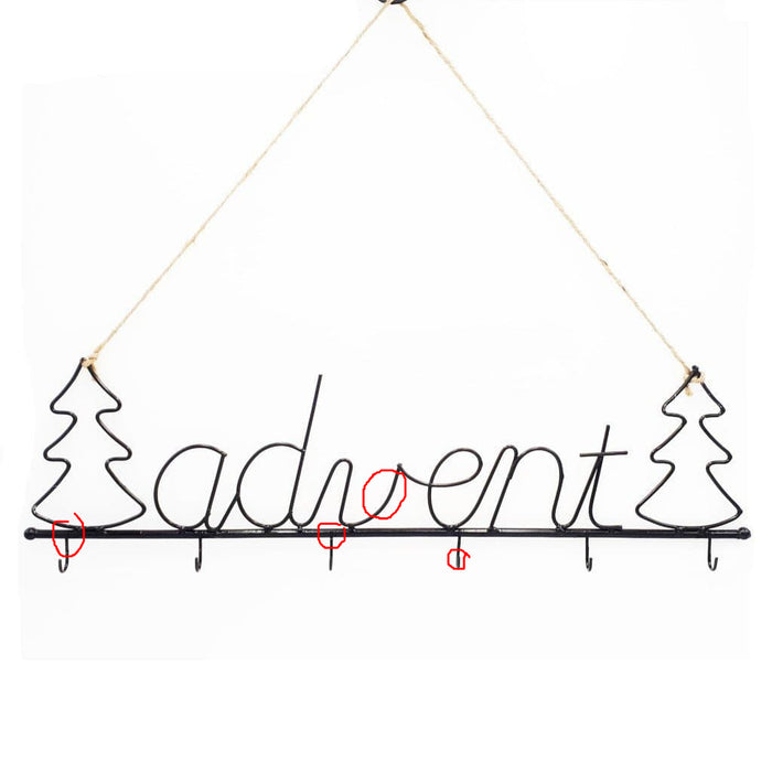 UNPERFEKT Hakenleiste ADVENT