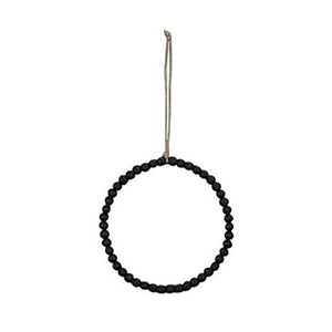 Holzperlen-Ring, schwarz