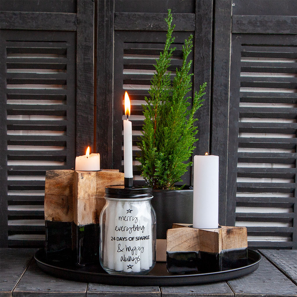 Adventskalender-Kerzenglas Kerzenhalter - GENKØ