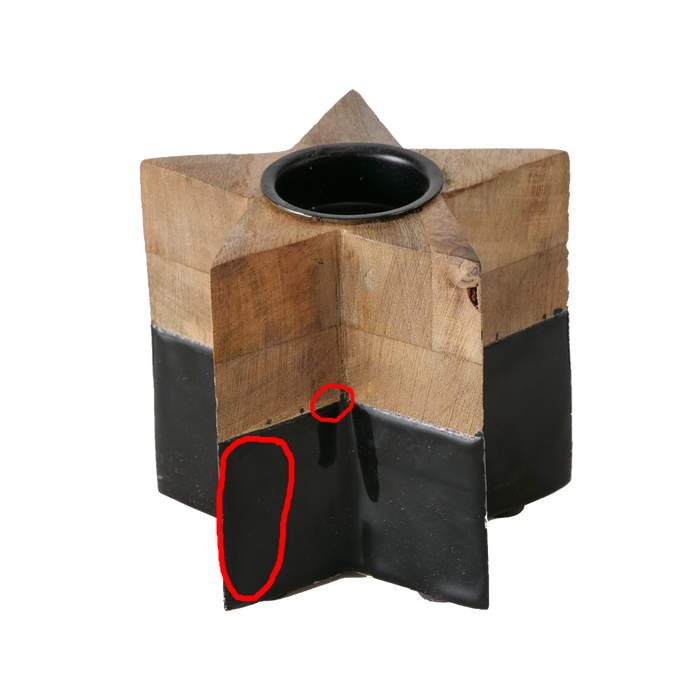 UNPERFEKT Kerzenhalter SKANDI STJERNE, 11cm