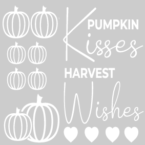 Mini-Stickerset  PUMPKIN KISSES