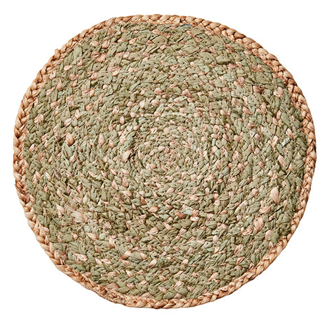 Tischset SOMMERSET, natur/olivgrün Tischdeko - GENKØ