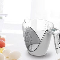 Digitale Waage - 1500 ml - mit Messbecher  - GENKØ