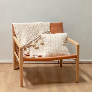 Boho-Decke | Baumwolldecke | Tagesdecke | Tagesdecke 110x200 cm TENUN Handgewebt aus Baumwolle