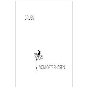 Postkarte GRUSS VOM OSTERHASEN