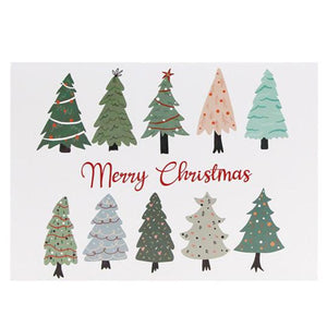 Weihnachtskarte MERRY CHRISTMAS/ TANNEN