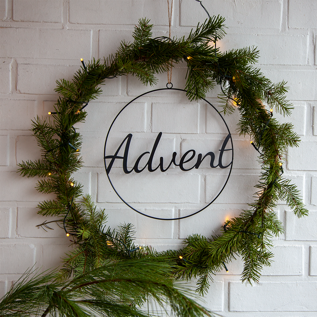 Dekoanhänger ADVENT Metallschild - GENKØ