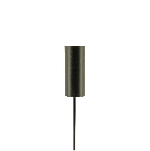 Kerzenhalter mit Spieß, schwarz/lang