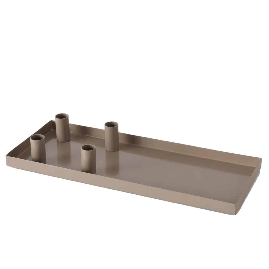 Kerzentablett INGE, taupe
