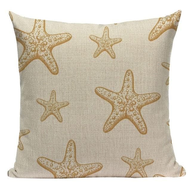 Kissenbezug SEESTERN, gelb/beige