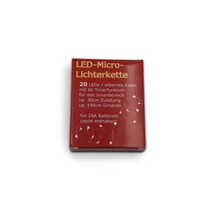 LED-Micro-Lichterkette, 20LEDs