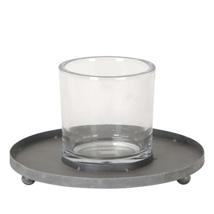 MARLA, Ringtablett mit Glas