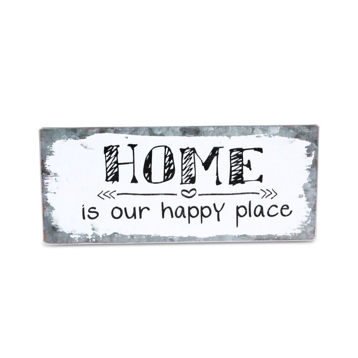 Metallschild HOME IS OUR HAPPY PLACE