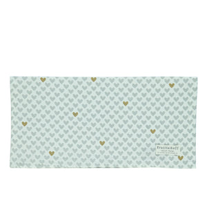 Stoffserviette GOLD HEART, grau