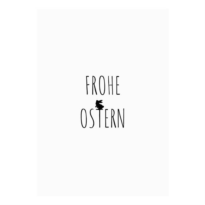 Postkarte FROHE OSTERN / Hase