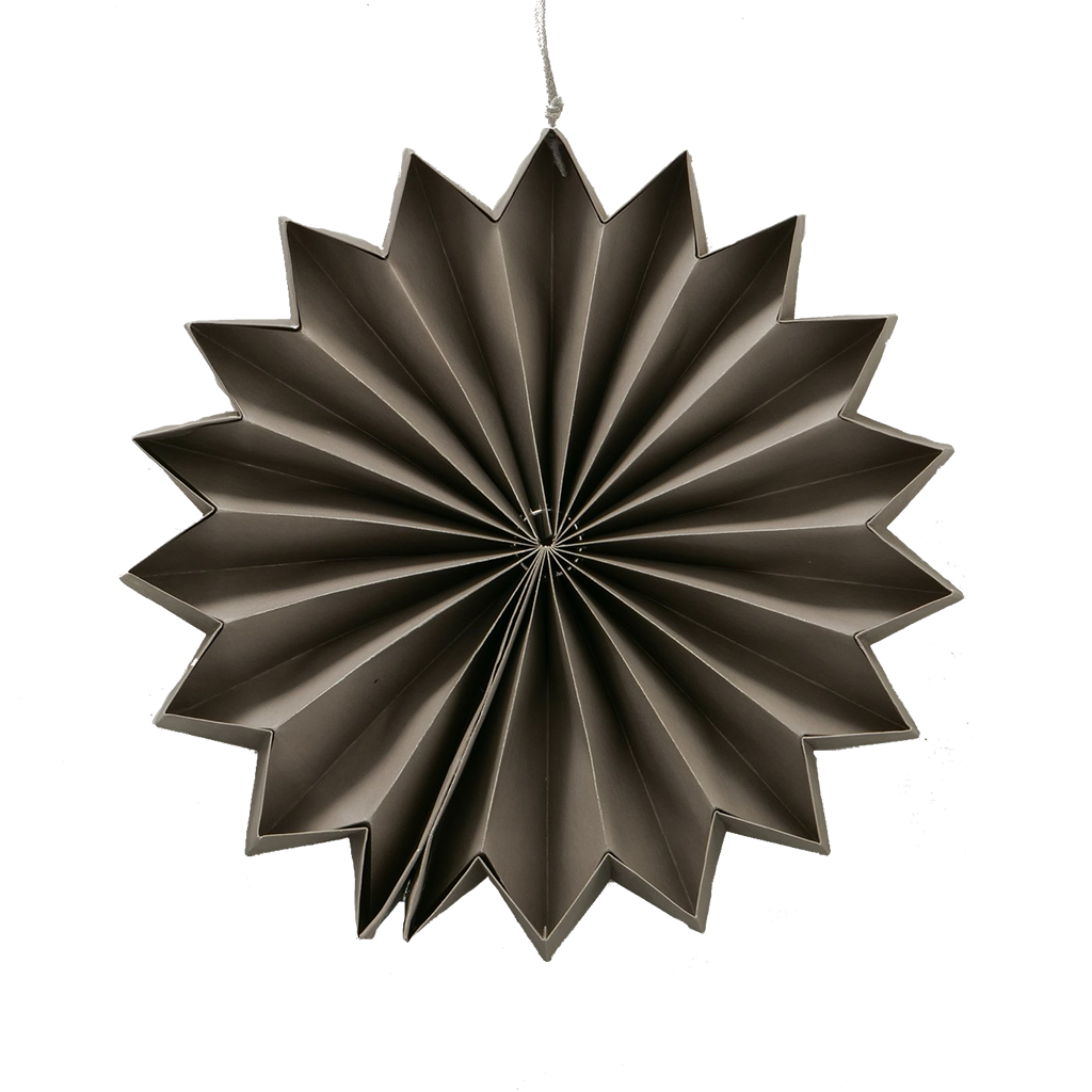 Papierstern FINJA, 20cm/grau