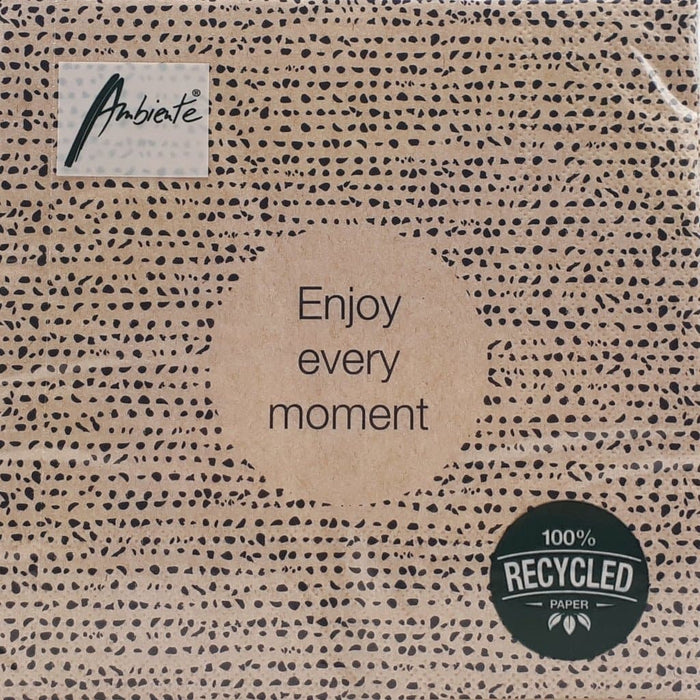 Serviette *ENJOY EVERY MOMENT*, recycled