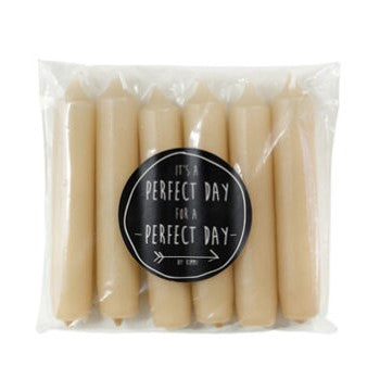 Stabkerze, kurz, 6Stück/ apricot Kerzen - GENKØ