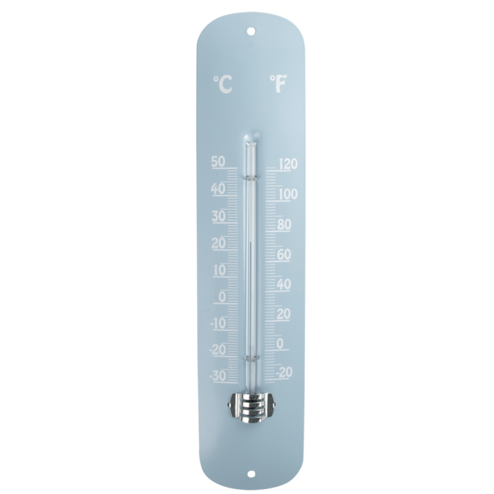Thermometer, himmelblau
