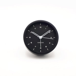Alarm Clock Tinge, steel black - Front