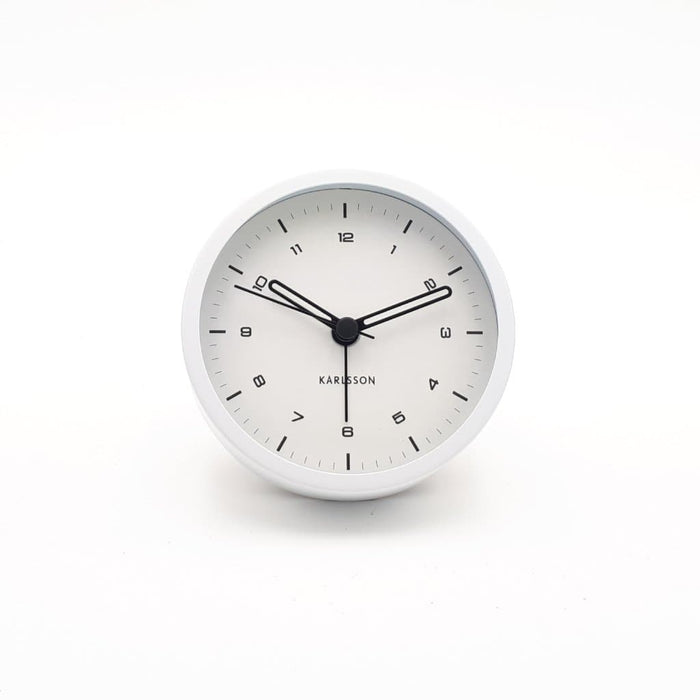 Alarm Clock Tinge, steel white
