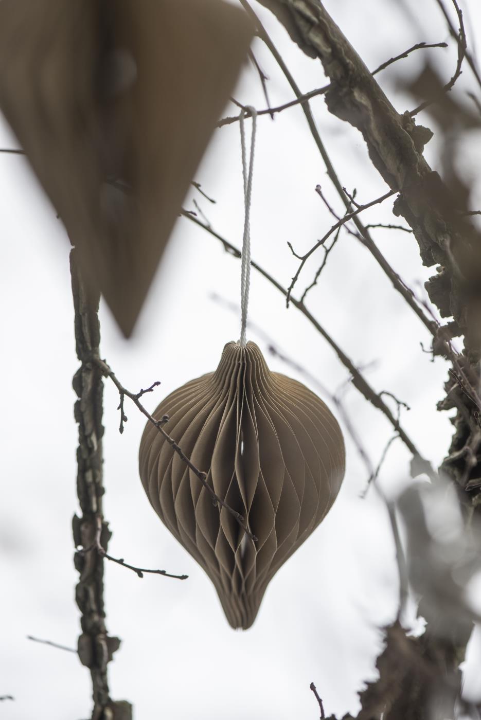 Weihnachtskugel TROPFEN m/Magnetverschluss Weihnachtsanhänger - GENKØ