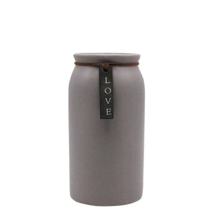 UNPERFEKT Vase LOVE, grau