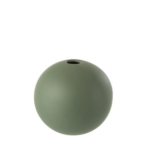 Keramikvase BOULE, grün/klein