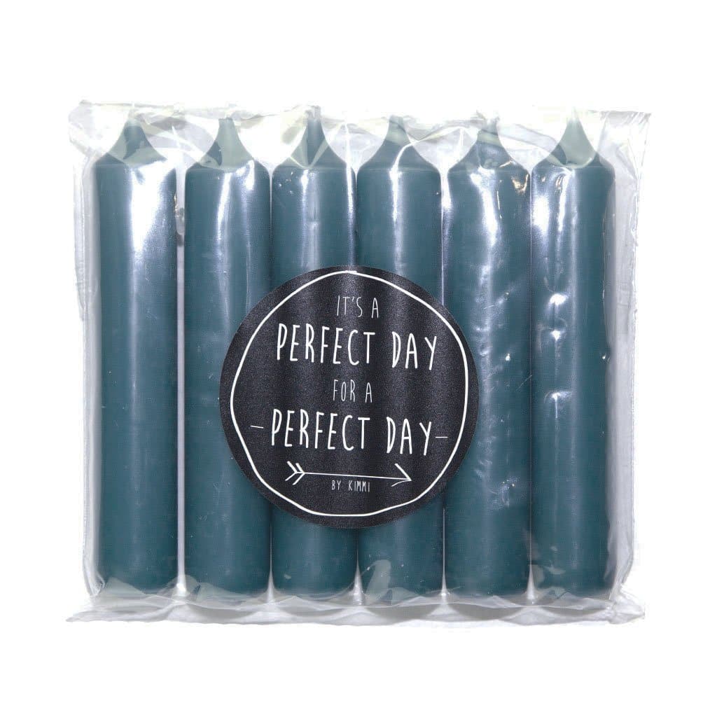 Stabkerze, kurz, 6Stück/ bleu - GENKØ