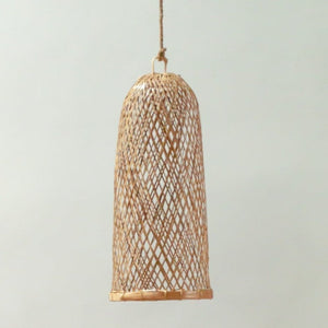 Bambuslampe | Natürlicher Lampenschirm | Gewebte Deckenleuchte CAMAYA