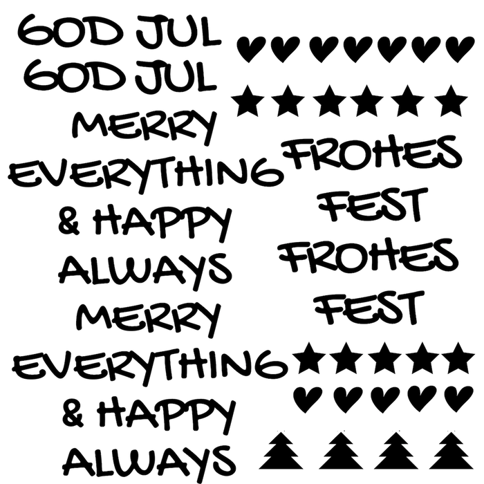 Mini-Stickerset GOD JUL