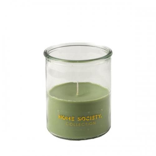 Kerze im Glas, hellgrün - GENKØ