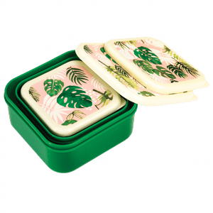 3-ER SET SNACKDOSEN  Tropical Palm